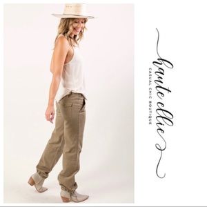 Casual Chic Canvas Cargo Pants
